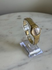 Vintage Seiko Rainbow 1104-7130 Ladies Mechanical Wind Gold Tone 21.5mm