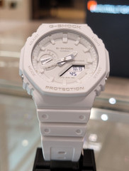 Casio G-Shock GA-2100-7A7DR White Analog Digital Watch CasiOak Men Authentic
