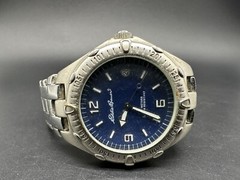 Men’s Vintage 1990s EDDIE BAUER Classic Stainless with Blue Dial w/Date
