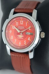 Refurbished Citizen Automatic Orange Dial with Day/Date Men’s Watch | 21 Jewels
