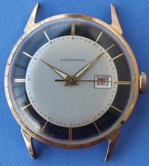 Vintage men’s german Junghans two tone dial hand-winding watch cal. 93S1