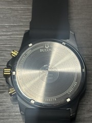Bulova MarineStar Black Chronograph Dial Watch for Men – 98B278