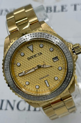 Invicta Elite Diamond 0.76 Carat Diamond Unisex Watch – 38mm, Gold (48777)