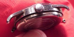 VINTAGE 32mm Wasserdicht Edelstahl WW 2 WRISTWATCH 15J REVUE GT STAFF BROKEN