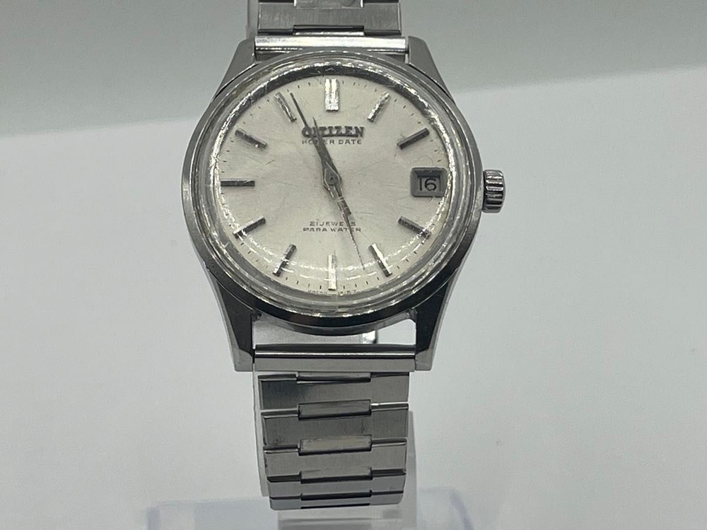CITIZEN Homer Date 4-180101K Para Water 21 Jewels Hand-Wound Men’s Watch