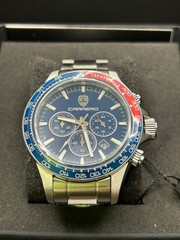 Brand New Beautiful Torino Carrero Men’s Avatar Watch 44mm Red/Blue Chronograph