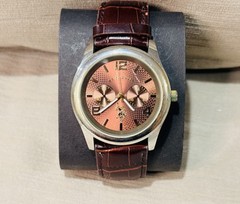 SEAN JOHN Men’s Analog Quartz Dress Watch, Silver Bracelet, White Roman Dial