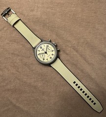Hanhart 417 Ti Desert Pilot Flyback Chronograph, 42mm Limited Edition, Full Set