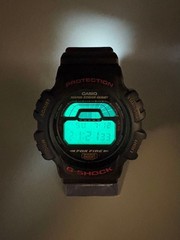 CASIO G-SHOCK DW-8700 Fox Fire Black Digital Watch Used