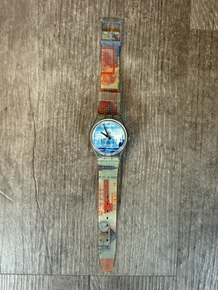 Vintage Swatch Travel Diaries Watch 2001 Works GN195