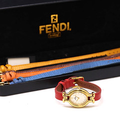 Vintage [Box] FENDI 640L Watch Change belt 5 colors Quartz Women’s Watch JAPAN