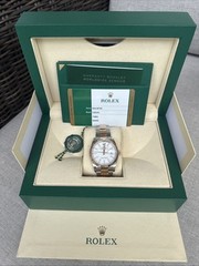 Rolex Date Just 18k Rose Gold And SS White Dial ￼#126231 36mm 2020