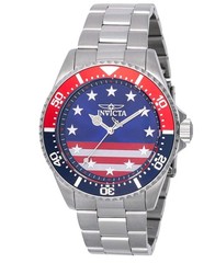 Invicta Pro Diver 43mm Stainless Steel Quartz Mens Watch Stars & Stripes 48942