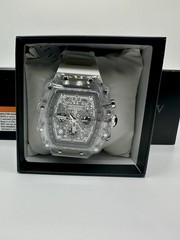 Activa Fury X Invicta Men’s Watch Clear Skeleton Dial 44.3mm White