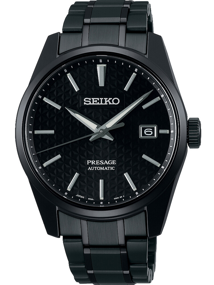 Seiko Presage Sharp Edged Series Black IP Automatic Men’s Watch SPB229J1
