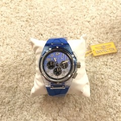 Invicta S1 Rally Prism Color Flip Mens Watch 44mm Blue and Clear Chrono 47350