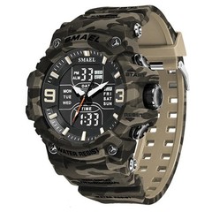 SMAEL 8049MC Camouflage New Style Digital Waterproof Sports Watches Men’s Shock
