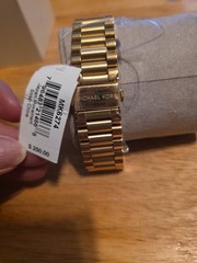 Michael Kors Cooper MK6274 Women’s Gold Stainless Steel Analog Dial Watch New