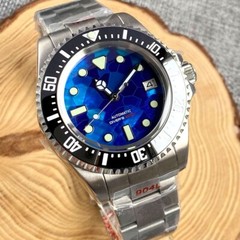 Diving 43mm NH35 Watch Men Shell Dial Sapphire Deep Swimming Ceramic Insert New