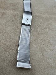 Vintage Accutron Bulova wristwatch wristband Duchess All Steel 17.5mm works 18mm