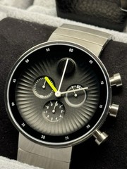 Movado Edge 3680009 – Black Dial Chronograph Stainless Steel Men’s Watch