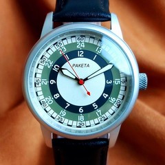 Vintage Raketa Wrist Watch Raketa Soviet Mechanical Watch 2609 Serviced