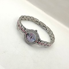 Armitron Now Watch Pink Rhinestones Crystals 75/5205SV 22mm Womens