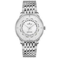 Junghans Meister Worldtimer 40.4mm Matt Silver Dial Men’s Watch 27/3011.45