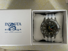 Invicta Subaqua Men’s Quartz Diver Watch 100m 44mm Gray Dial White Strap