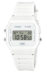Casio F91WB-7A White Digital Watch Resin Band Classic Everyday Style F-91WB