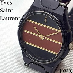 Yves Saint Laurent 1001 1738 Watch 23.5mm Quartz Dark Navy Vintage Rare