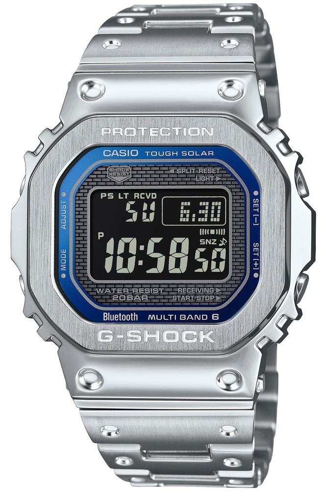 CASIO G-SHOCK GMW-B5000D-2JF Silver Blue Men’s Watch Digital Tough Solar