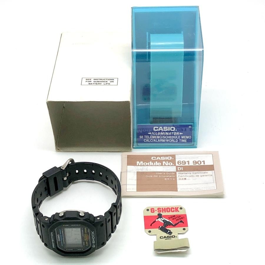 G-SHOCK DW-5600C-1V M901 International Version Movie SPEED Miniature Bulb JAPAN