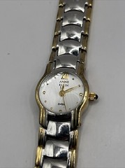 Anne Klein Swiss Women’s Quartz Watch Two Tone Band 20mm Case- New Battery