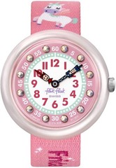 Flik Flak ZFBNP121 Magical Dream Unisex Kids Polyester Band Watch, Pink