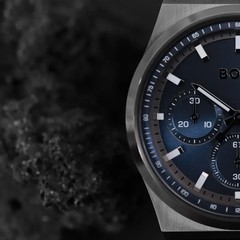 Hugo Boss 1514223 Candor Blue Dial Gunmetal Gray Metal Strap Men’s Watch