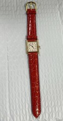VINTAGE CARTIER 590005 TANK 925 VERMEIL ARGENT 23.5×30.5mm QUARTZ WATCH.