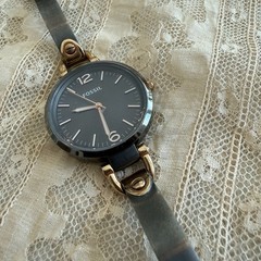 Fossil ES3111 Georgia Grey Dial Ion Plated Women’s Watch Working