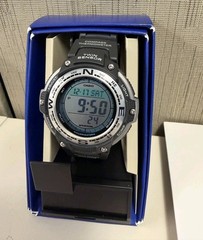 Casio Watch Twin Sensor Men’s Digital Compass Thermometer 200m Black SGW-100-1V