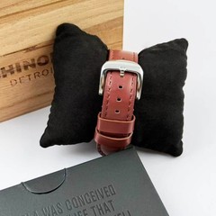 New Shinola 41mm Runwell Midnight Blue Dial Leather Strap Men’s Quartz Watch