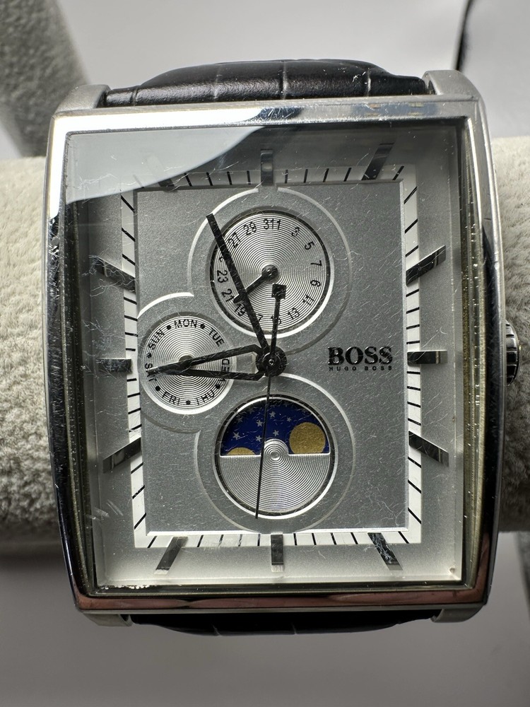 Hugo Boss Moon Phase HB.79.1.14.2359 Mens Tank Watch 36MM 8.5″ B70