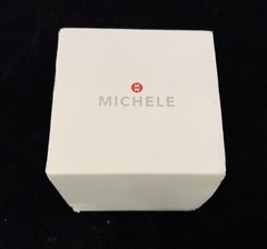 Michele Women’s Cape Black Analog Watch MWW27A000006 Interchangeable Band & Box