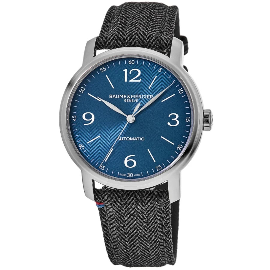 New Baume & Mercier Classima Automatic Blue Dial Fabric and Men’s Watch 10708