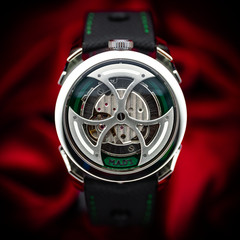 MB&F M.A.D. Editions M.A.D. 1 Stainless Steel Green Dial 42mm Box & Papers