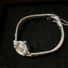 Vintage Women’s Hexagon Silver Analog Wristwatch Metal Band Bracelet