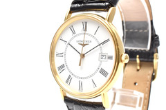 ▶️[N MINT] LONGINES L4.720.2 Grand Classic Presence Quartz Mens Watch Gold Dial