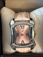NWOT Brighton Women’s Pink large face Watch w/ Crystal Accents