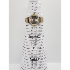 Anne Klein women’s dress watch Silver face with gold accents Y121E Working watch