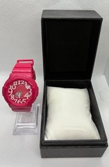 CASIO Baby-G Neon Dial Series BGA-130-1BJF White Pink Women’s Watch Used Japan