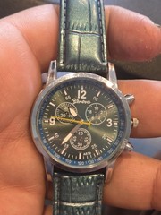 Geneva Green Dial Watch Women Chrono Style VGUC C208